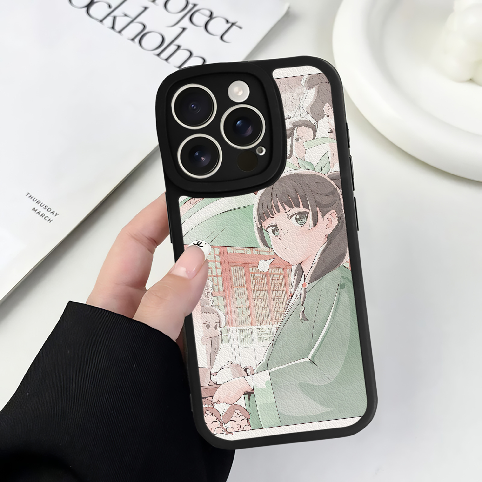 薬屋のひとりごと The Apothecary Diaries 【iPhone 16シリーズ対応】シリコンスマホケース（レザー調） 材質：シリコン